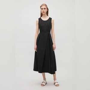 COS Sleeveless Midi Dress in Black